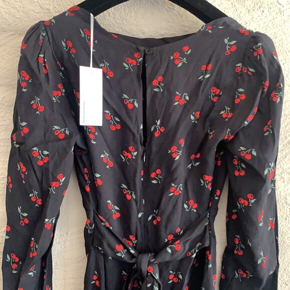 NWT Reformation Cherry Print Dress - Picture 12 of 15